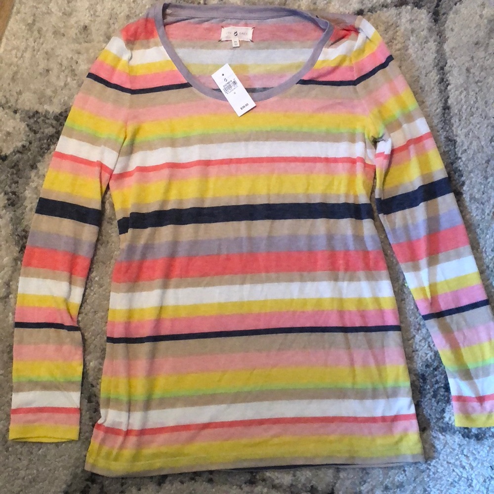 Striped cotton top